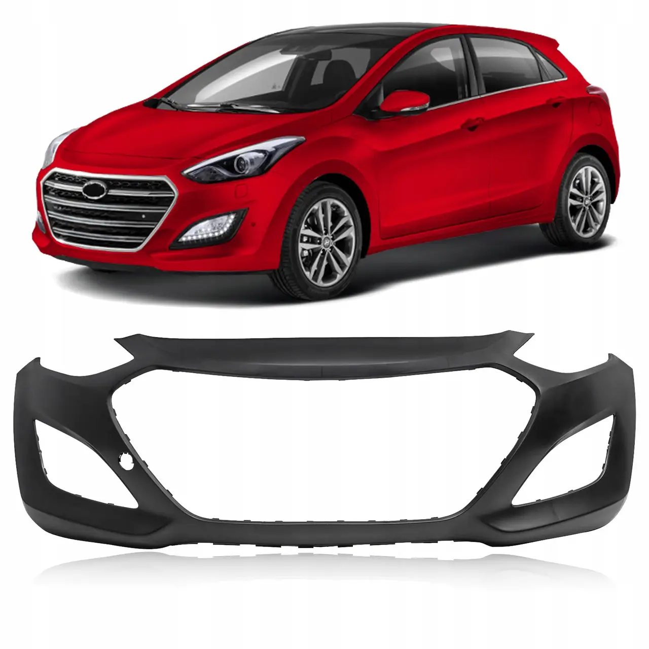 Бампер передній Hyundai I30 2012-2016 86511A6000