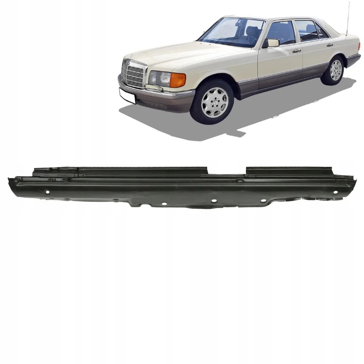 Поріг Mercedes W126 S-class 1979-1991 – лівий