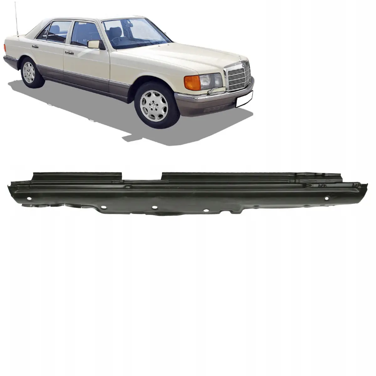 Поріг Mercedes W126 S-class 1979-1991 – правий