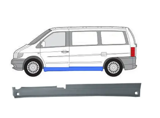 Левый порог Mercedes W638