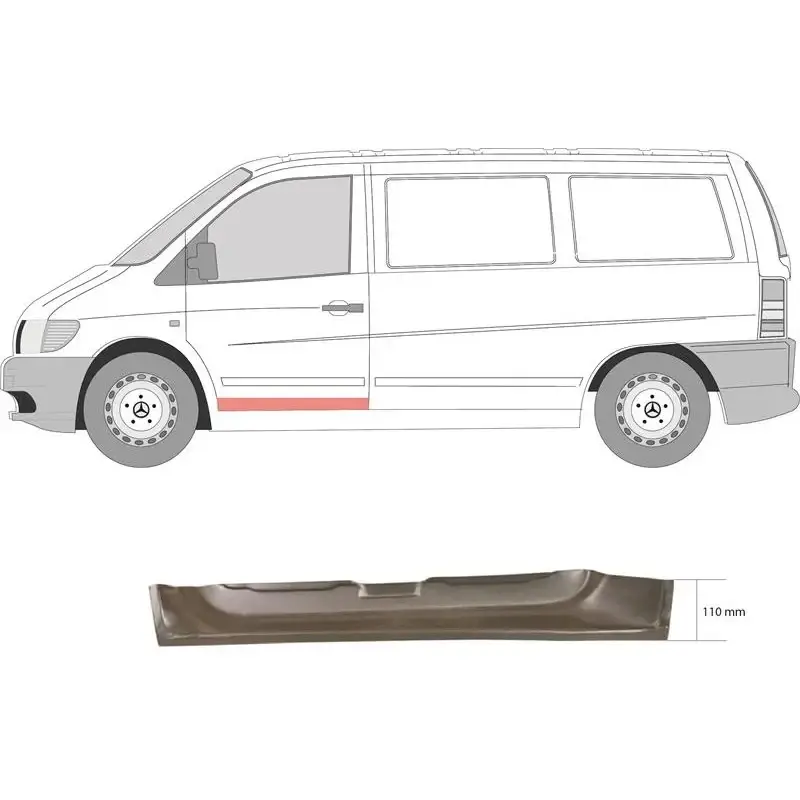 Ремчаста двері ліва внутрішня Mercedes Vito W638 1996-2003
