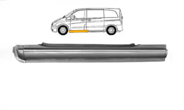 Порог Левой передней двери Mercedes W639