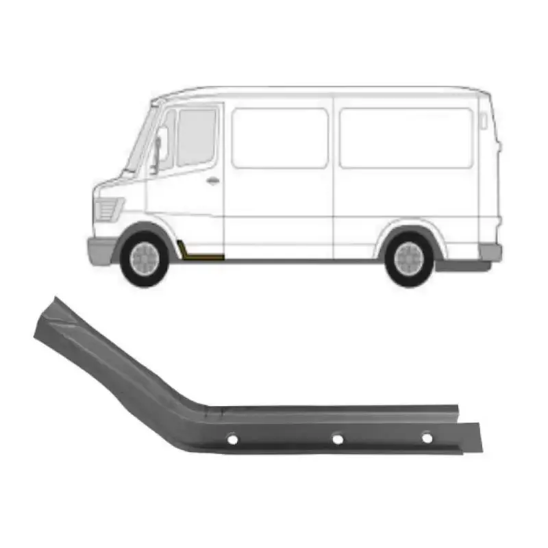 Ремчасть сходинки ліва нижня Mercedes Bus T1 207-410 1977-1995