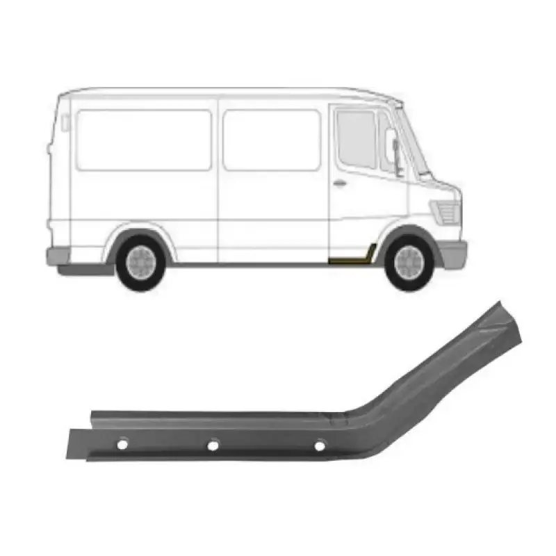 Ремчасть ступени правая нижняя Mercedes Bus T1 207-410 1977-1995