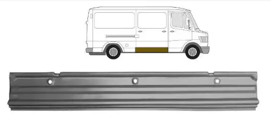Рем частина всередину зсувних правих дверей Mercedes T1