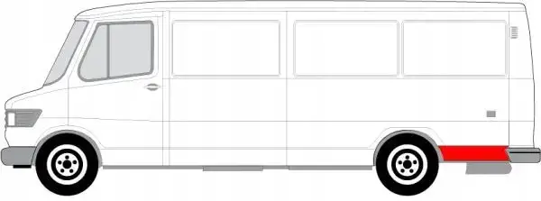 Ремчастина заднього крила Mercedes BUS T1 207-410 1977-1995 – ліва