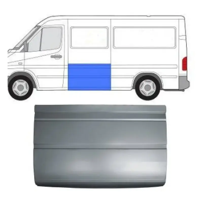 Ремчасть стороны левая Mercedes Sprinter W901 1995-2005 Volkswagen LT 1995-2006 высота 75 см