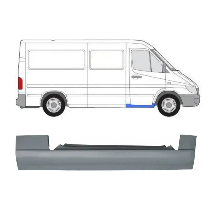 Поріг передній правий Mercedes Sprinter W901-W903 Volkswagen LT 1 1995-2006 P
