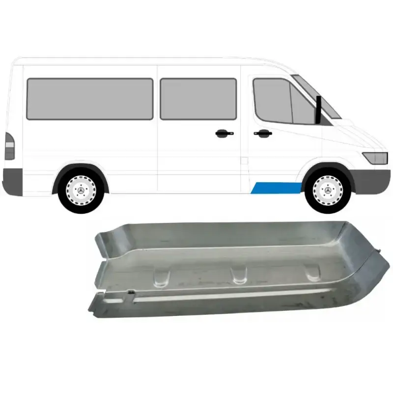 Полная ступень передней двери правая Mercedes Sprinter W901-W903 Volkswagen LT 2