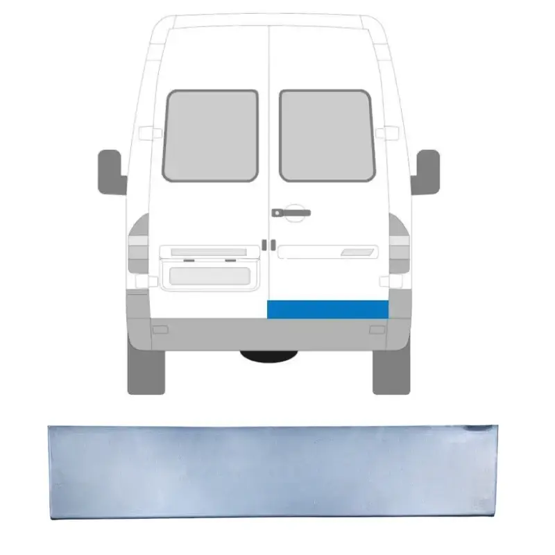 Ремчасть задней двери Mercedes Sprinter W901 1995-2006 - правая