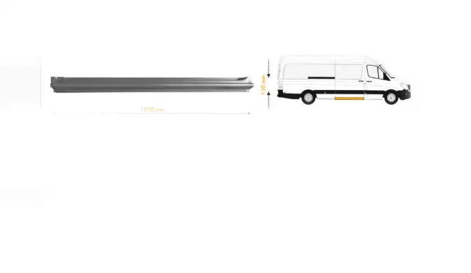 Поріг зсувних дверей Mercedes Sprinter 2006-2018 Довга база 154 см