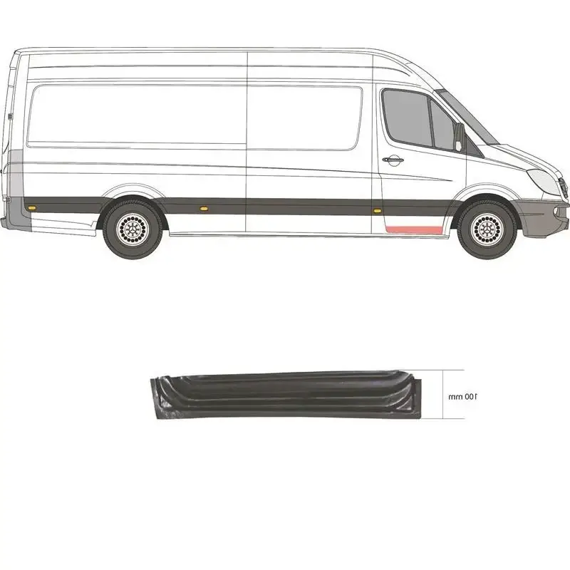 Ремчасть передней двери внутренняя правая Mercedes Sprinter W906 2006-2018 KH