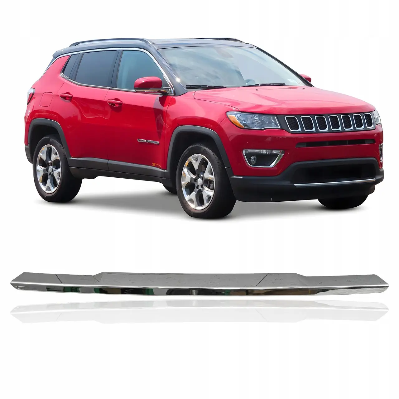 Молдинг Бампера Передний Jeep Compass 2016- Хром 5VN85SZ0AB