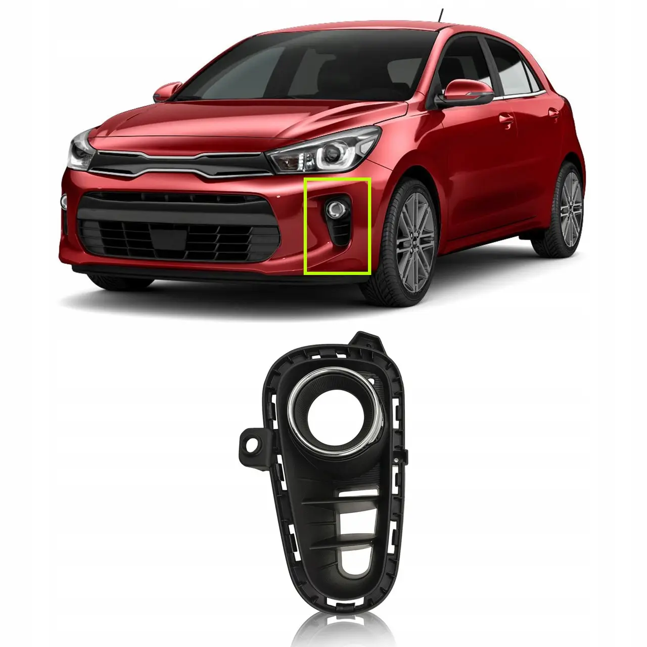 Решетка Бампера Левая Kia Rio 2017-2020 86523H9020