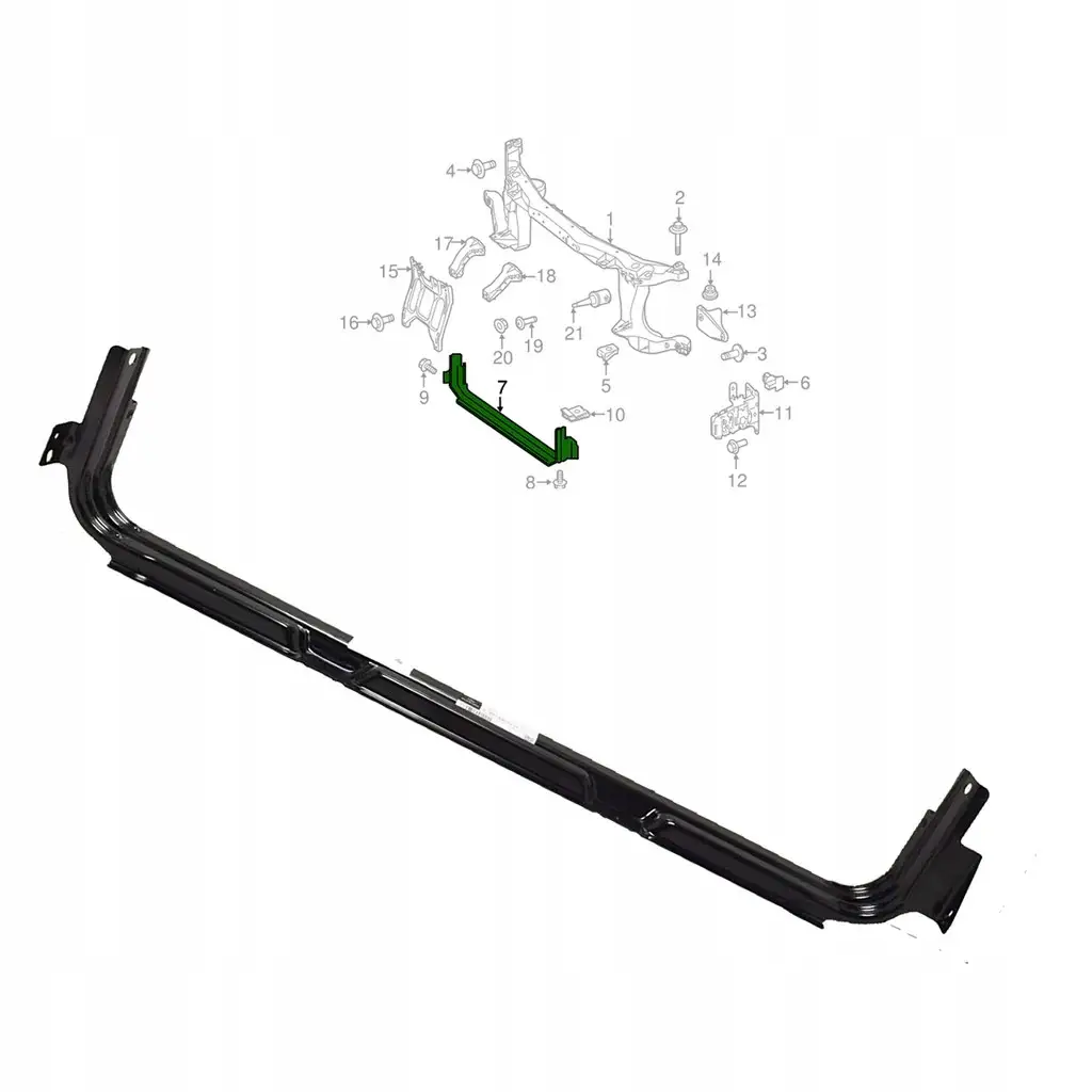 Передняя Панель Нижня Mercedes Vito 447 2015- Балка Под Радиатор A4478800403