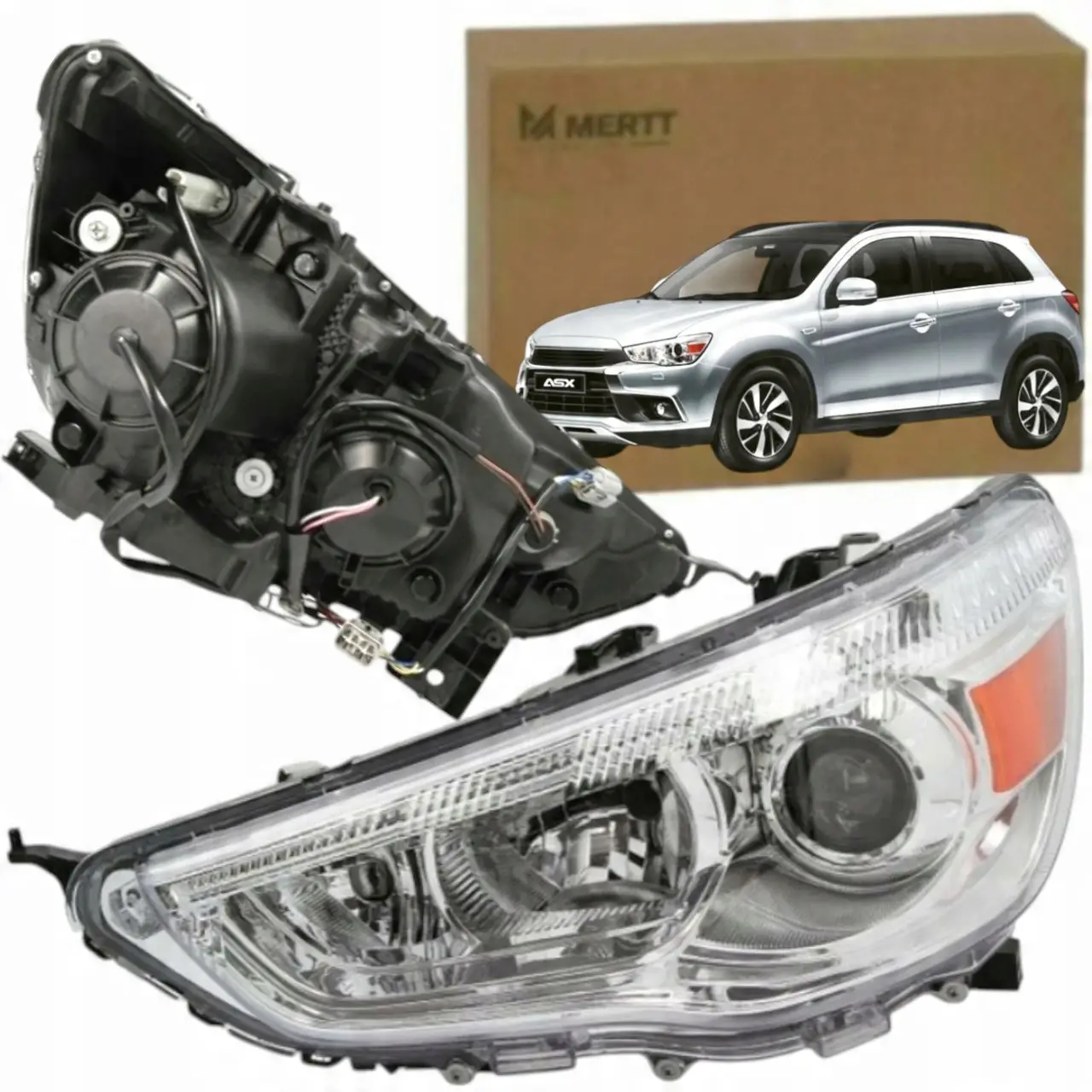 Фара Левая Mitsubishi Asx 2010-2013 Галоген Хром 8301B587