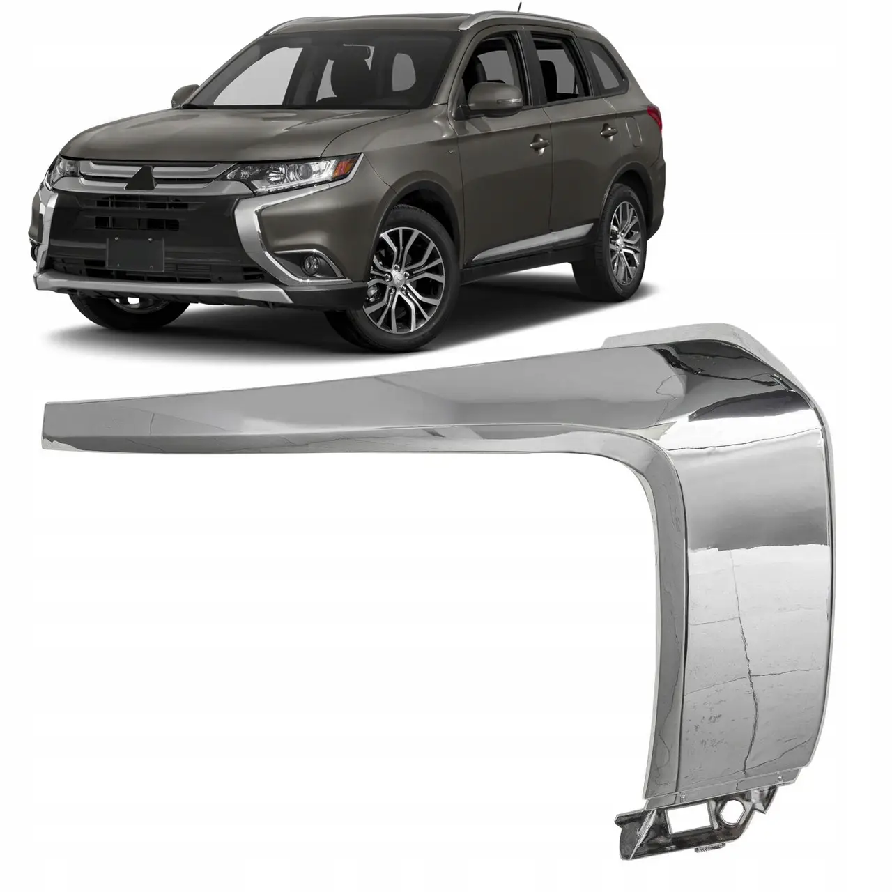 Хром бампера правий Mitsubishi Outlander 3 2015-, 6407A146