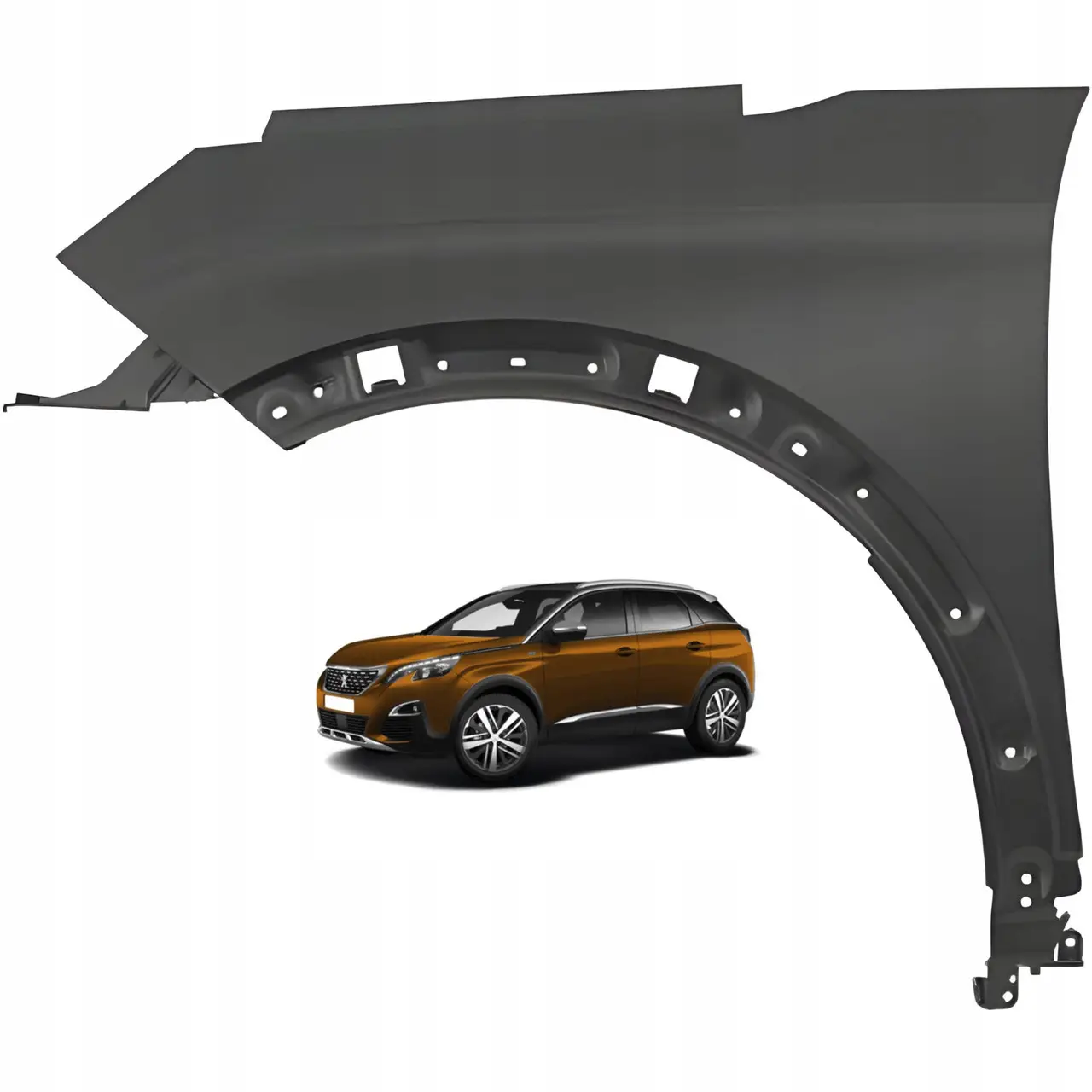 Крило ліве Peugeot 3008 5008 2016-2020 сталь 9812305780