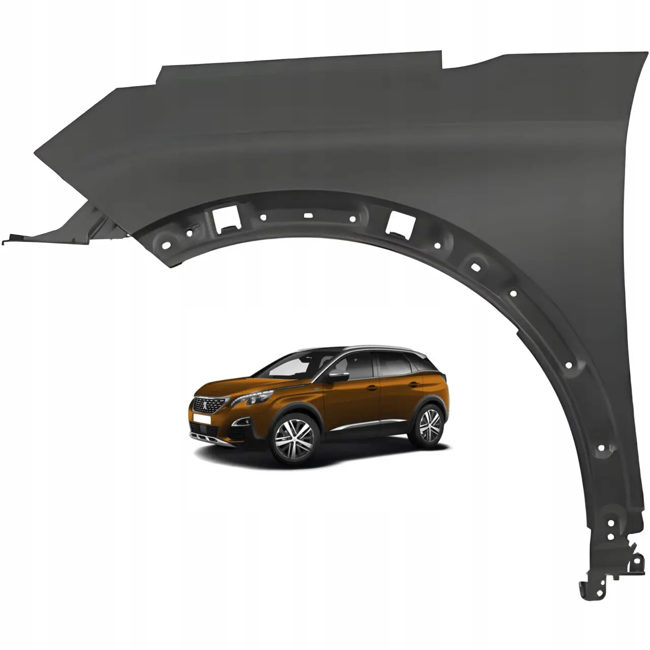 Крыло левое Peugeot 3008 5008 2016-2020 алюминий 9812305780