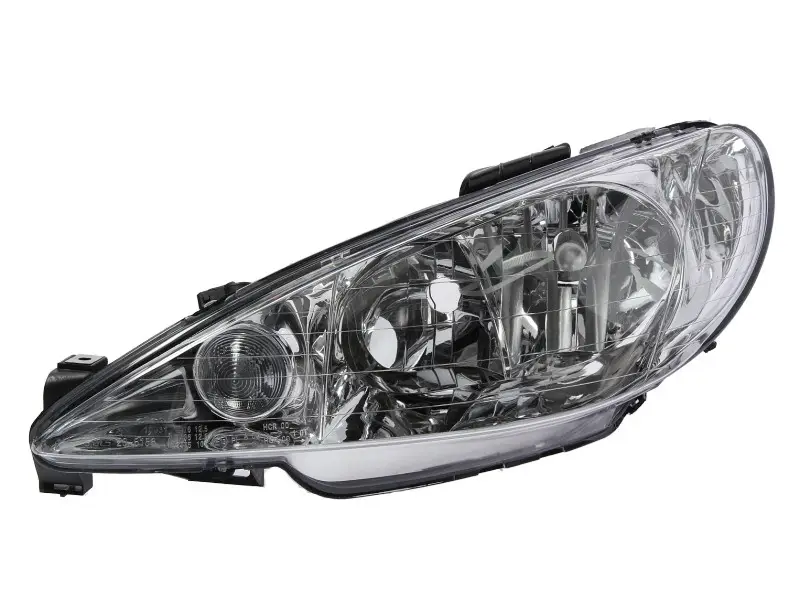 Ліва Фара Peugeot 206 1998-2006 прозоре скло 6204S9