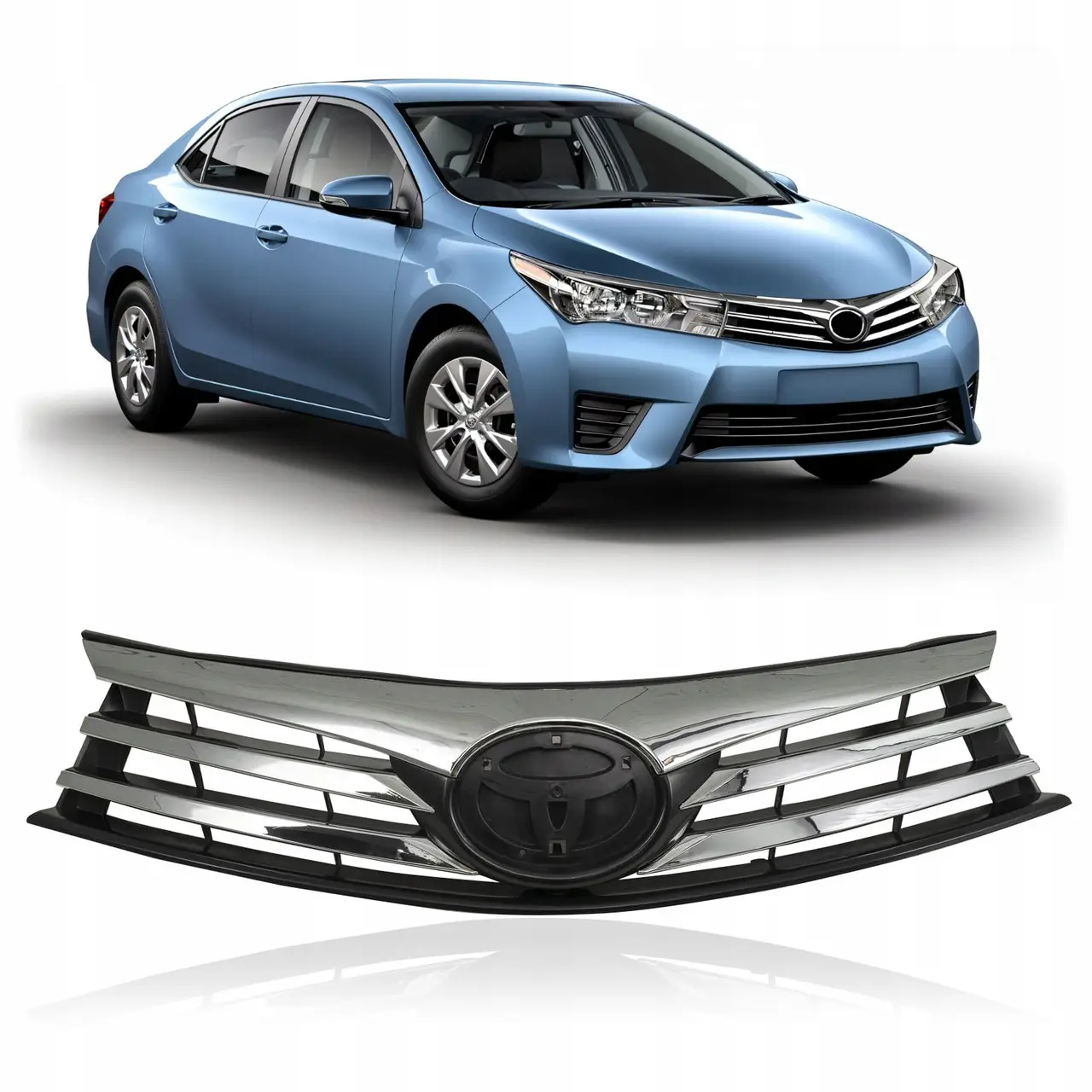 Решетка радиатора Toyota Corolla E18 Европа Дорестайлинг 2013-2016 5311102790