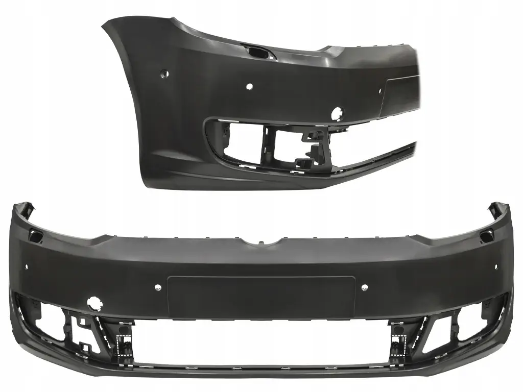 Передний бампер Volkswagen Caddy Touran 2010-2015 парктроники омыватили 1T0807217RGRU