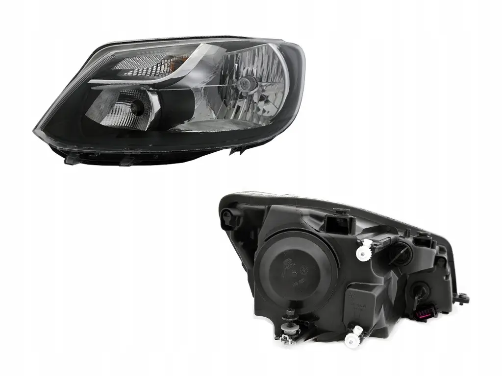 Фара Ліва Volkswagen Caddy 2010-2015 Чорна З Коректором 2K5941005