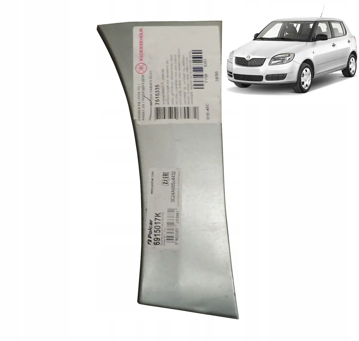 Ремчасть переднього крила ліва Skoda Fabia 2 Roomster 2007-2014