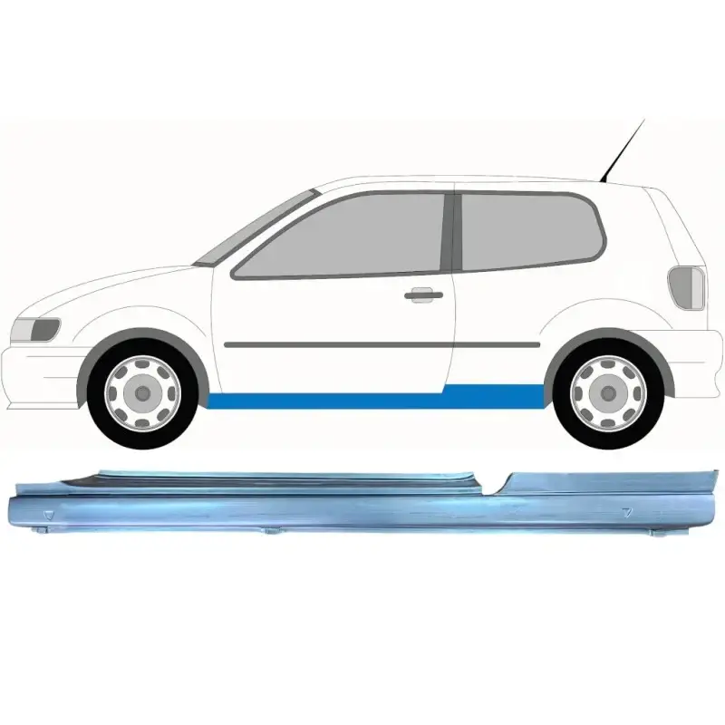 Порог левый Volkswagen Polo 1994-1999 3 двери