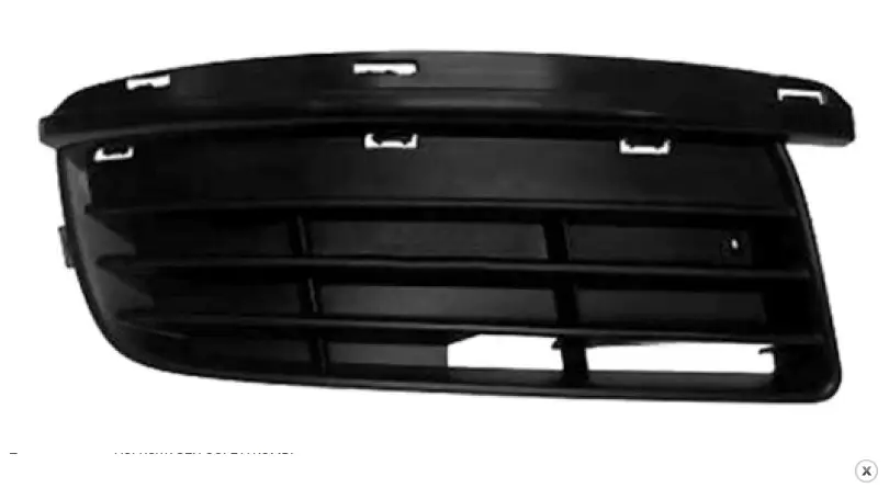 Решітка бампера права Volkswagen Golf Універсал 2007-2009, 1K0853666J9B9 1K0853666F