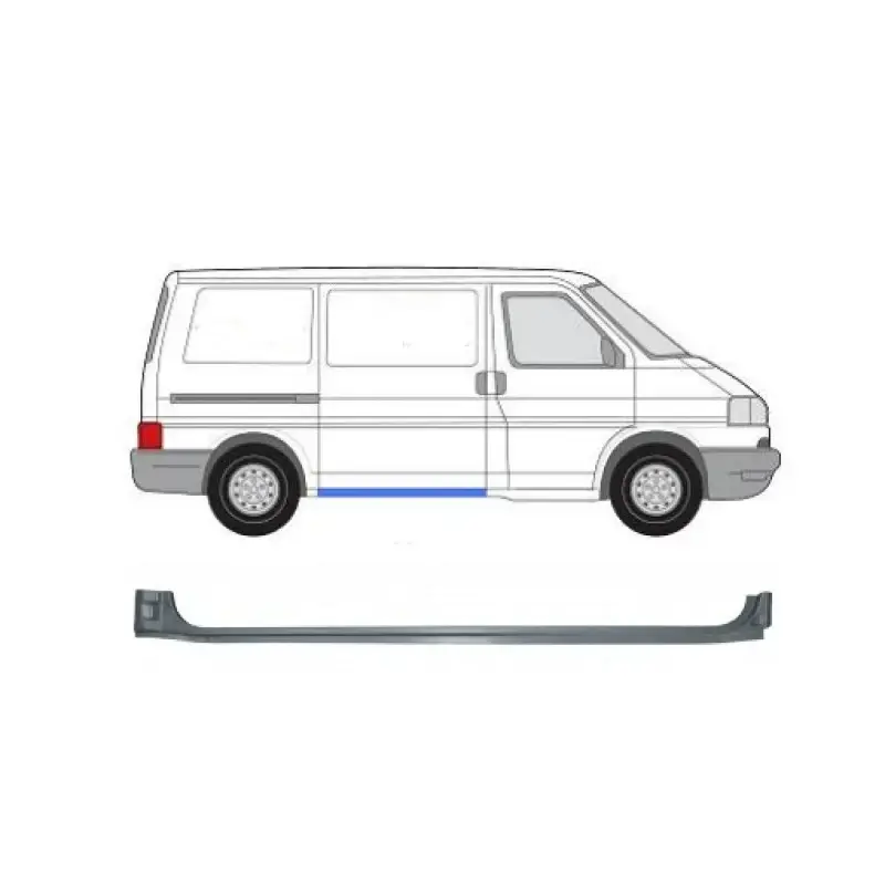 Порог правый под раздвижную дверь Volkswagen Transporter T4 1990-2003