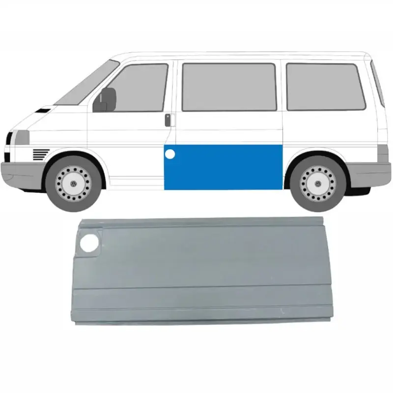 Ремчастина бока середня ліва Volkswagen Transporter T4 1990-2003 P 60 см