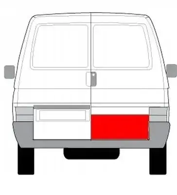 Ремчастина задніх дверей права Volkswagen Transporter T4 1990-2003 P 24 см