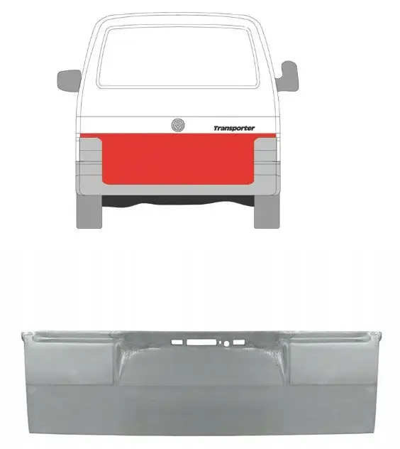 Ремчастина задніх дверей нижня Volkswagen Transporter T4 1990-2003 ляда