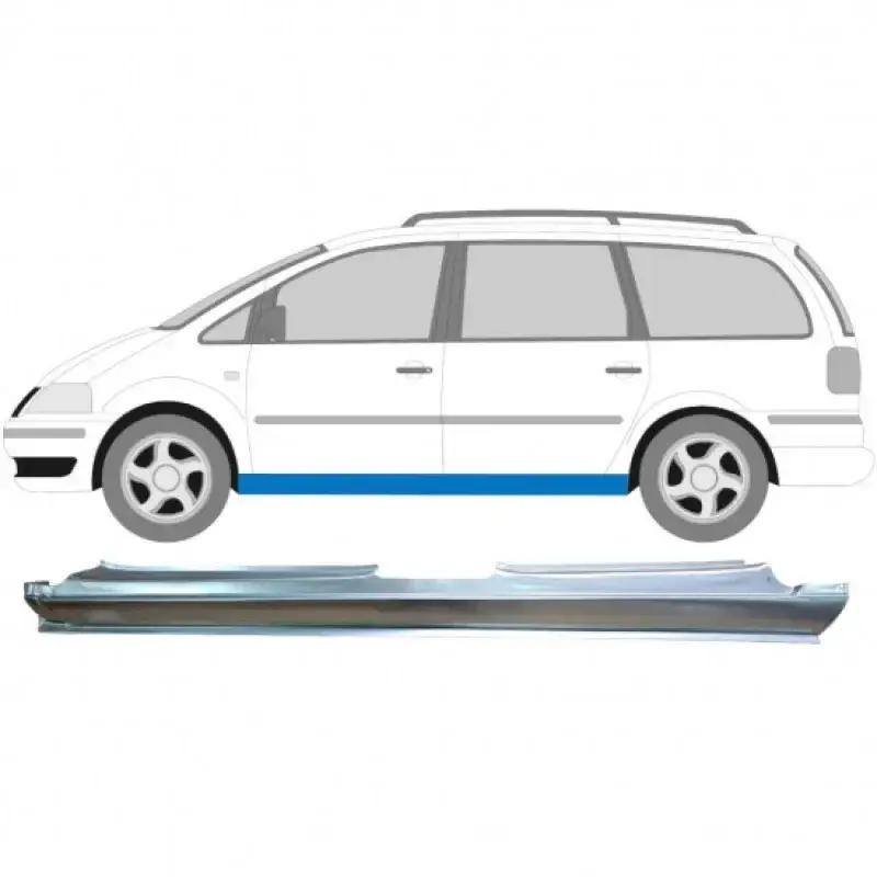 Поріг лівий Volkswagen Sharan Ford Galaxy Seat Alhambra 1995-2010 Польща